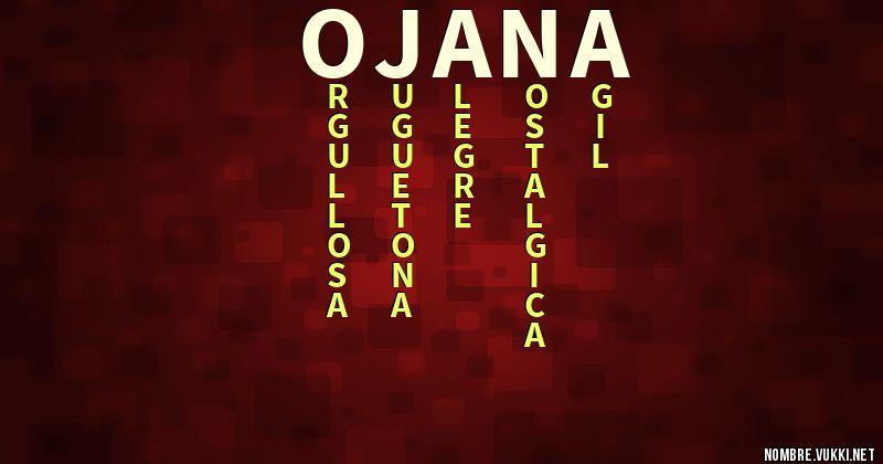 Acróstico ojana