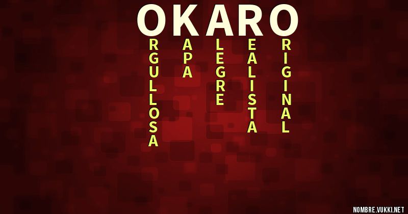 Acróstico okaro