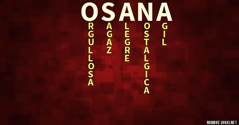 Acróstico osana