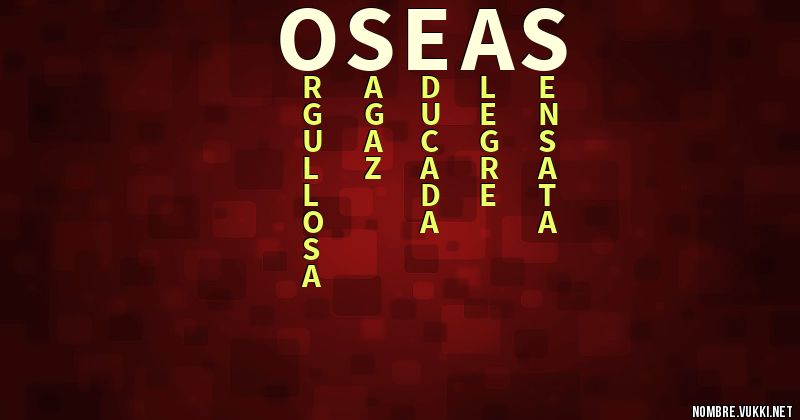 Acróstico oseas