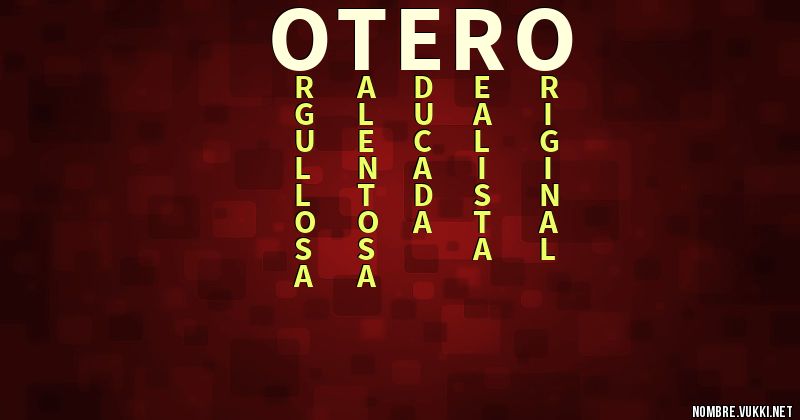 Acróstico otero