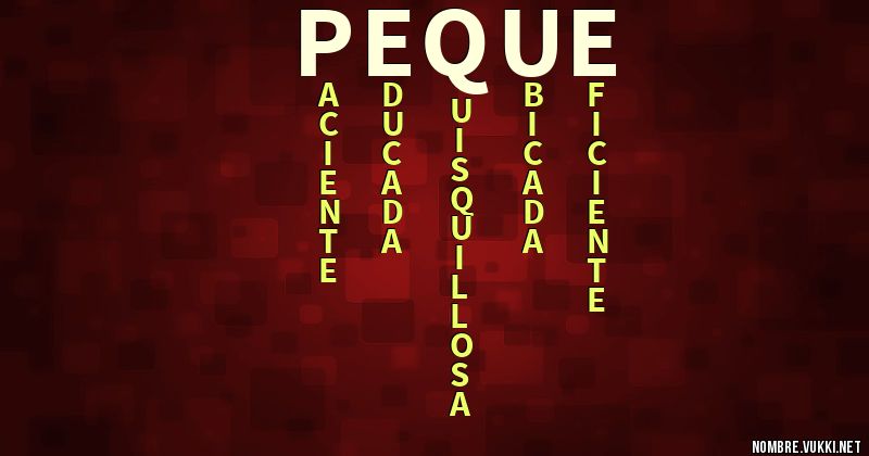 Acróstico peque