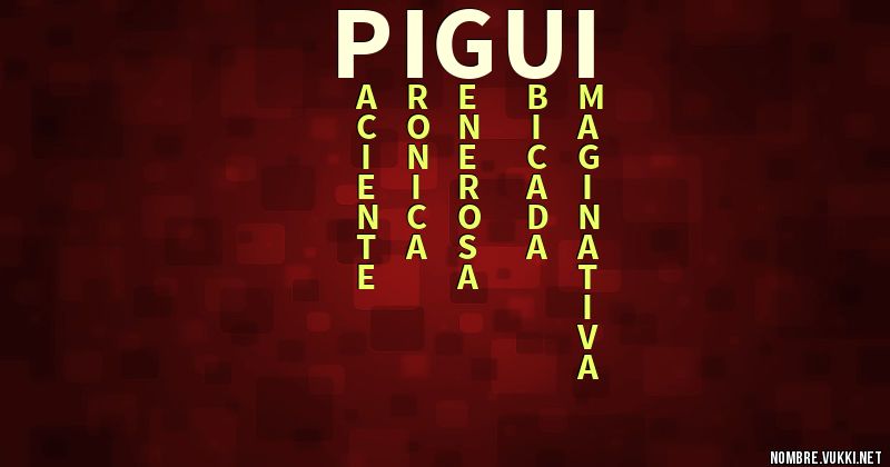 Acróstico pigui
