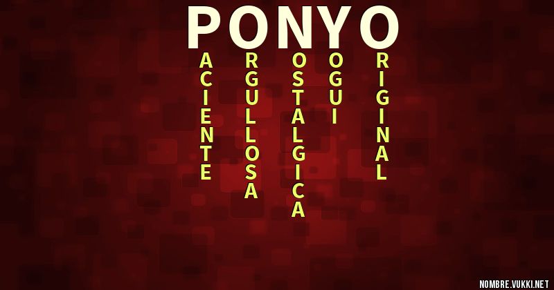 Acróstico ponyo