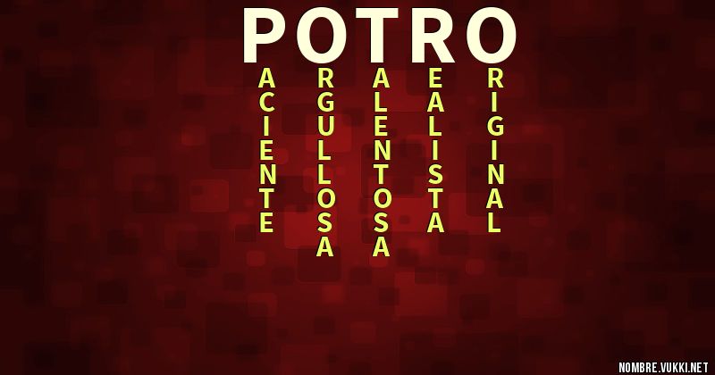 Acróstico potro