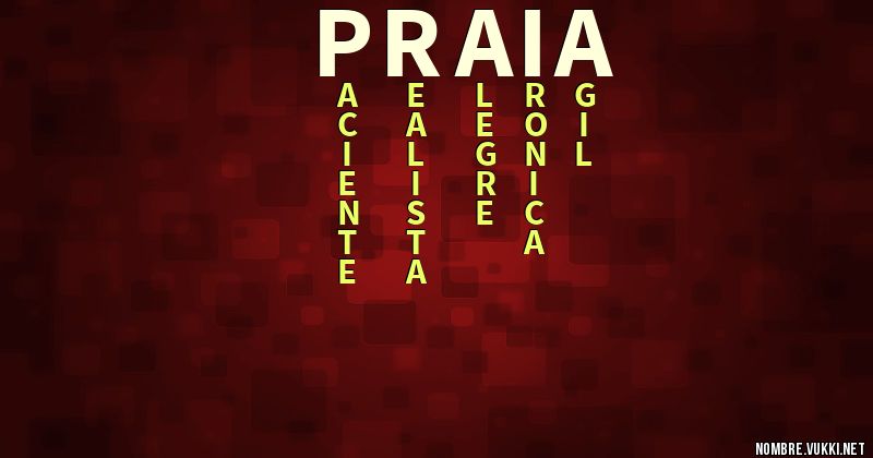 Acróstico praia