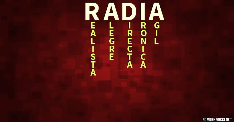 Acróstico radia