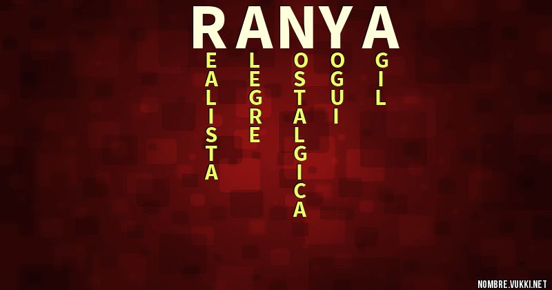 Acróstico ranya