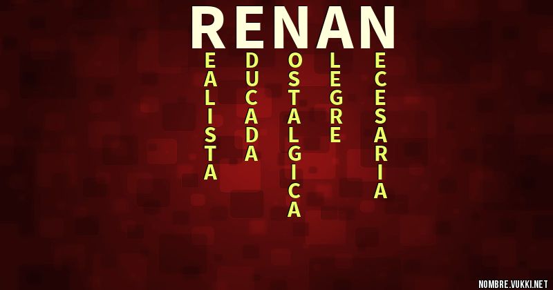 Acróstico renan