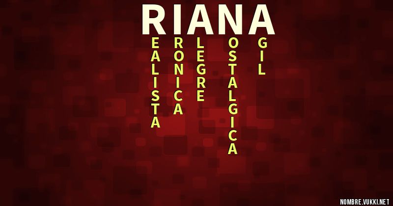Acróstico riana