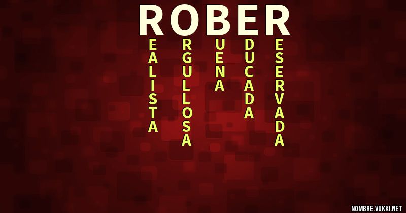 Acróstico rober