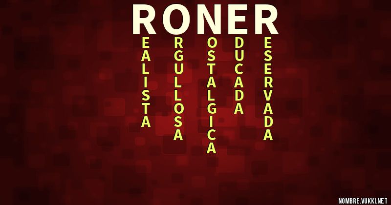 Acróstico roner