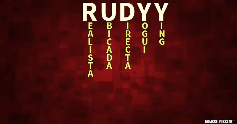 Acróstico rudy y