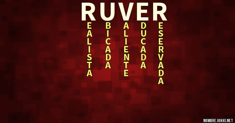 Acróstico ruver