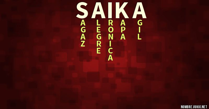 Acróstico saika