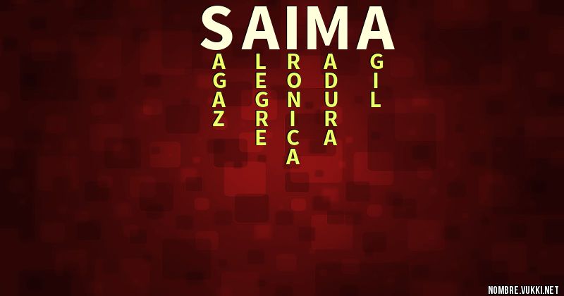 Acróstico saima