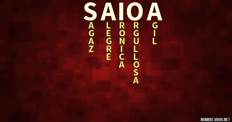 Acróstico saioa