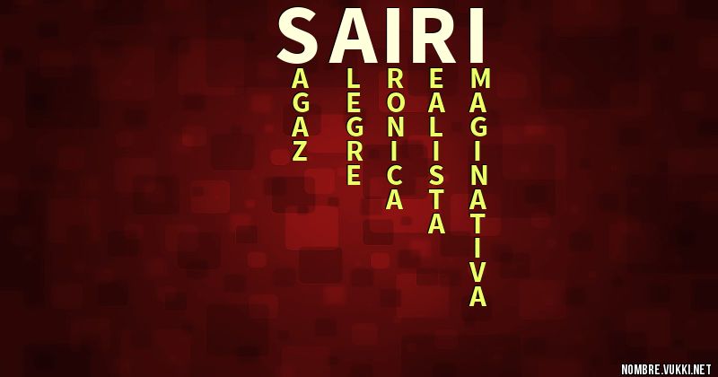 Acróstico sairi