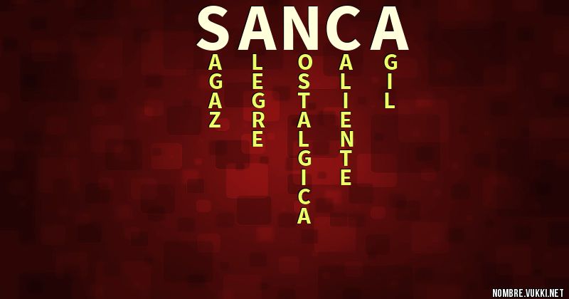 Acróstico sança
