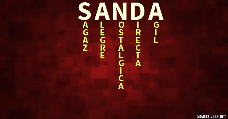 Acróstico sanda