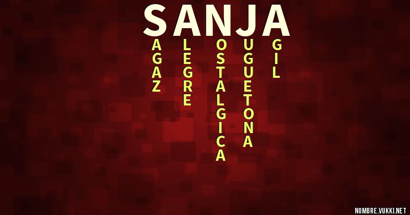Acróstico sanja