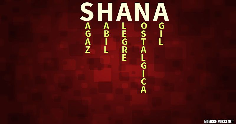 Acróstico shana