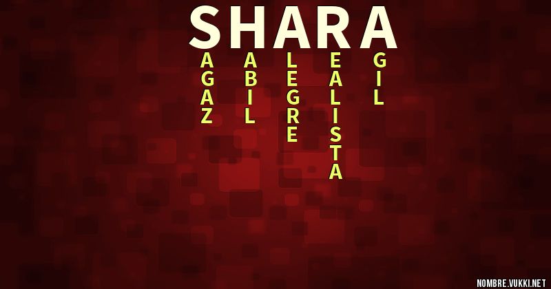 Acróstico shara