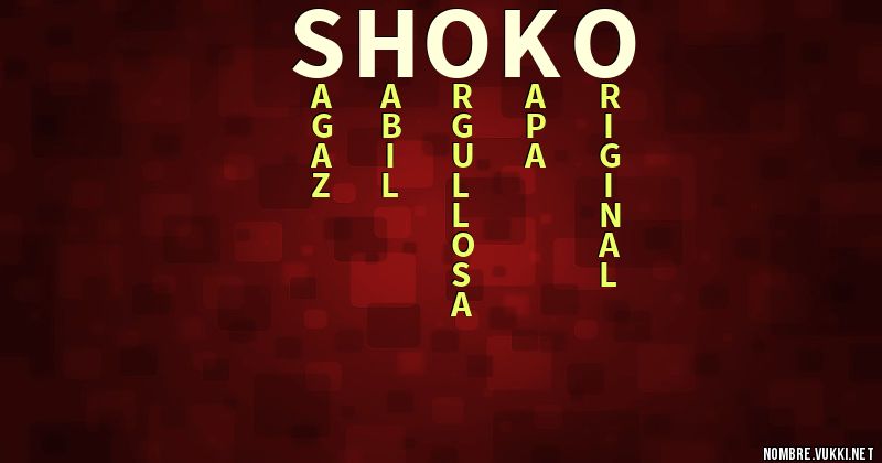 Acróstico shoko