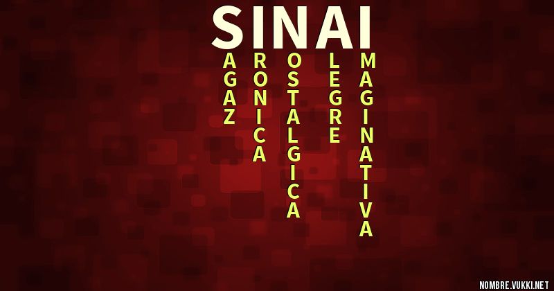 Acróstico sinaí