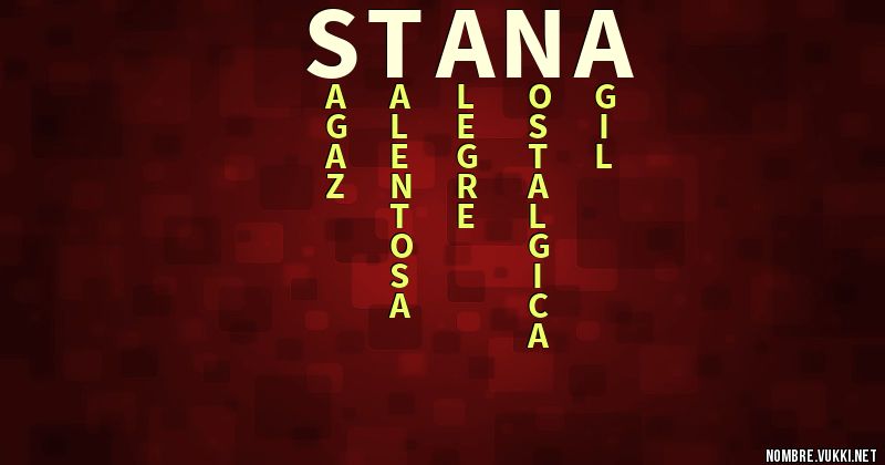 Acróstico stana