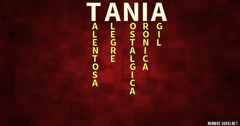 Acróstico tañia