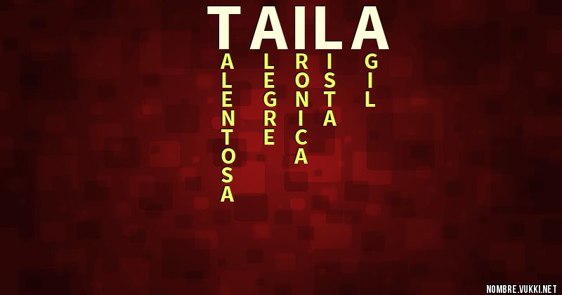 Acróstico taila