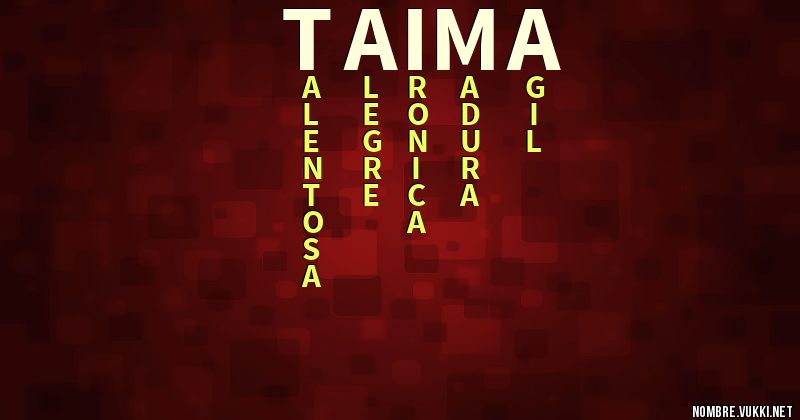 Acróstico taima