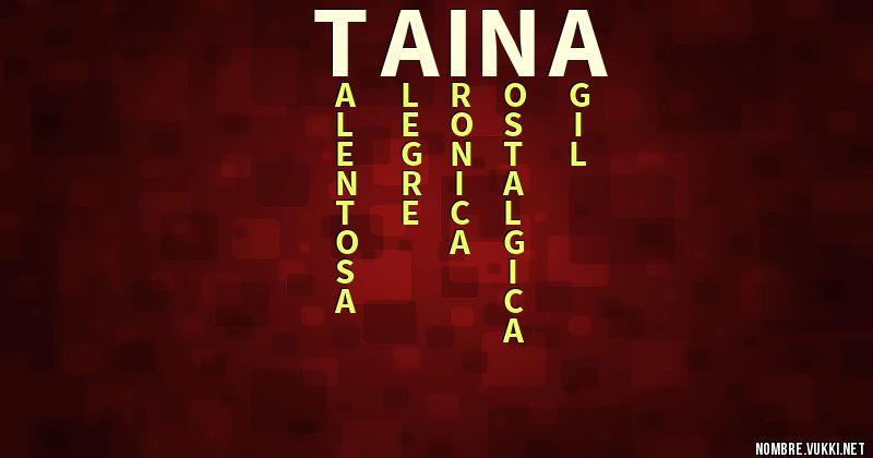 Acróstico taina