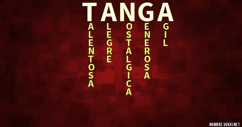 Acróstico tanga