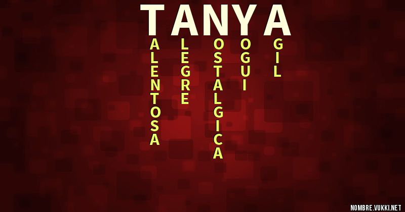 Acróstico tanya