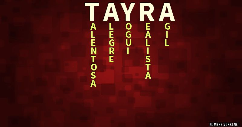 Acróstico tayra