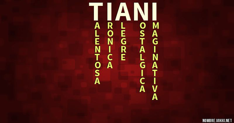 Acróstico tiani