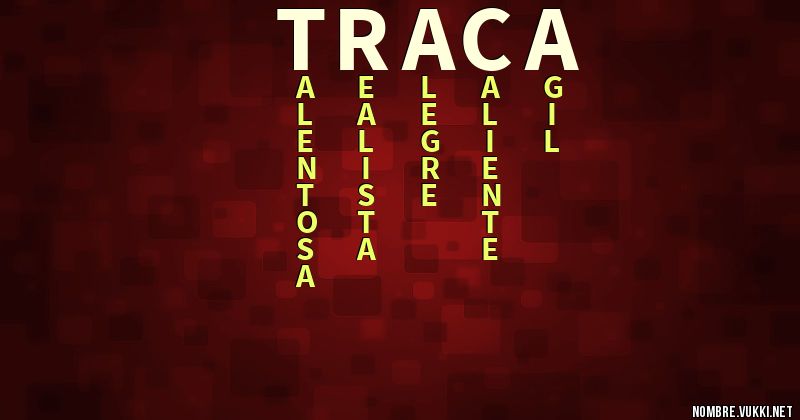 Acróstico traca