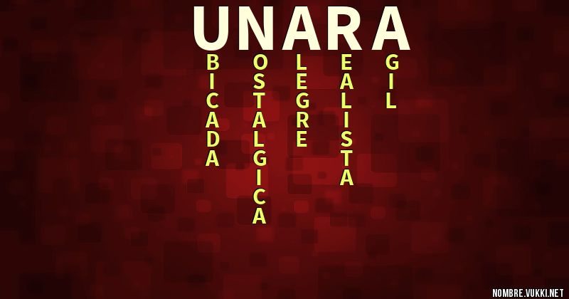 Acróstico unara