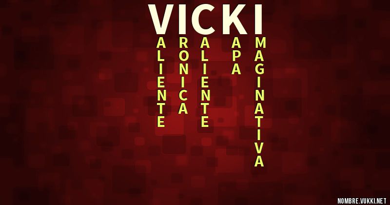 Acróstico vicki