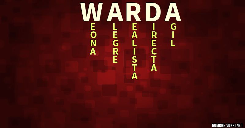 Acróstico warda