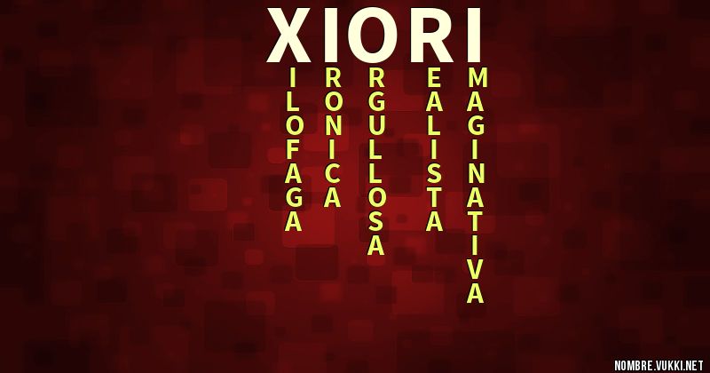 Acróstico xiori