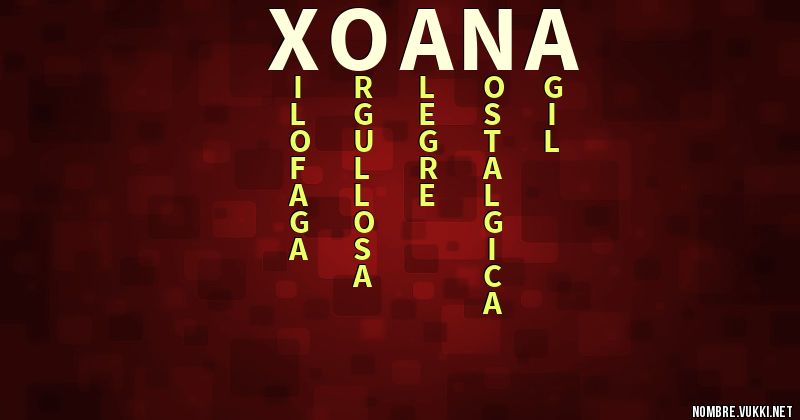 Acróstico xoana