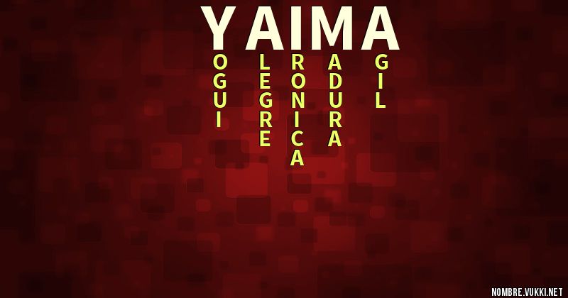 Acróstico yaima