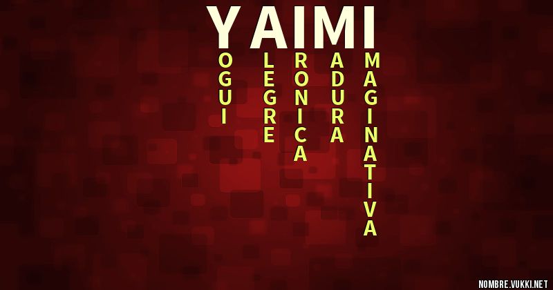 Acróstico yaimi