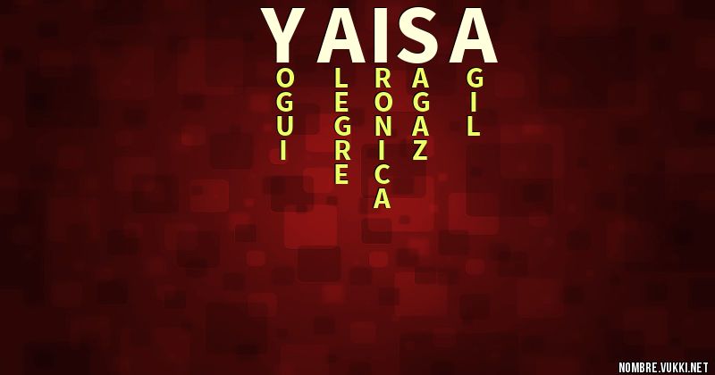 Acróstico yaisa