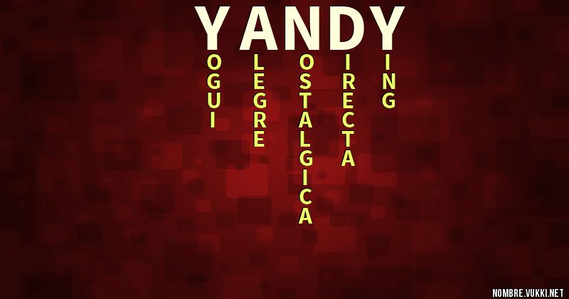 Acróstico yandy