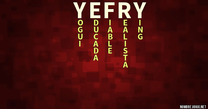 Acróstico yefry