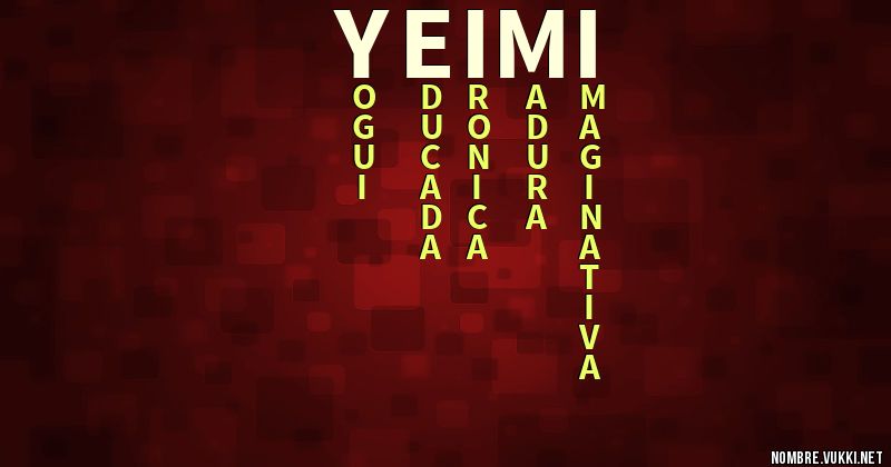 Acróstico yeimi